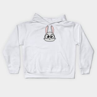 Cute Rabbit with sun glasses Kids Hoodie